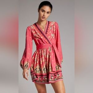 Anthropologie Raquel Embroidered Mini Dress, BNWT, Size XS